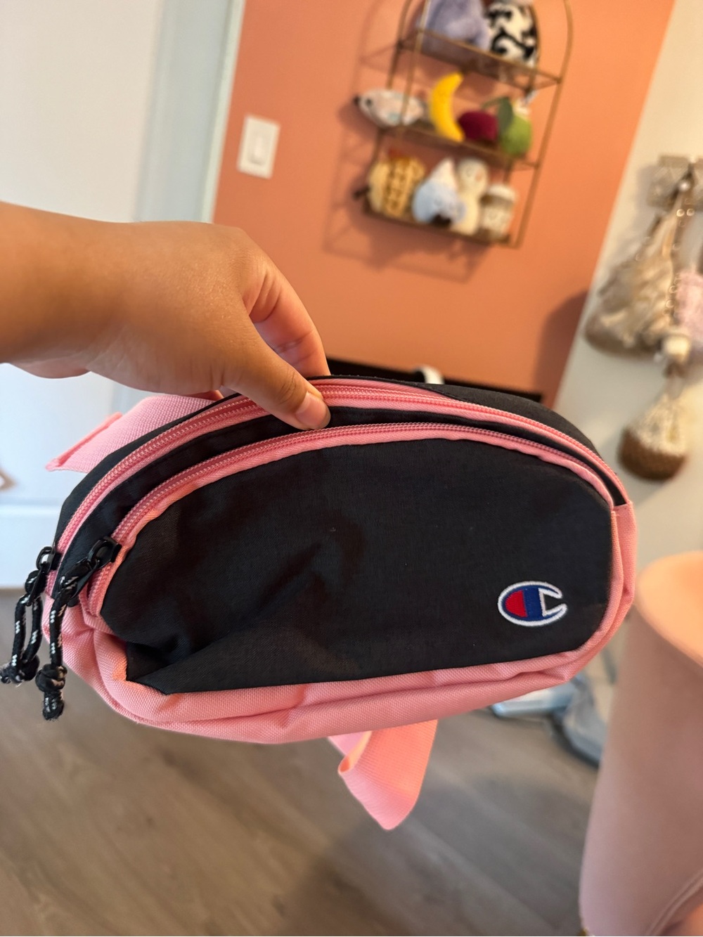Champion Pink and Black Bag